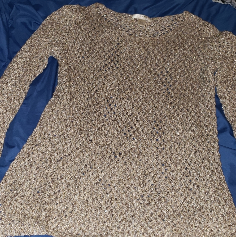 KENAR Gold Sweater,  loose knit